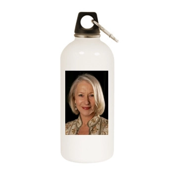 Helen Mirren White Water Bottle With Carabiner