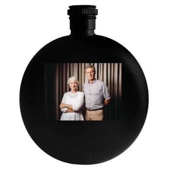 Helen Mirren Round Flask