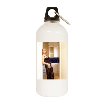 Helen Mirren White Water Bottle With Carabiner