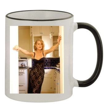 Helen Mirren 11oz Colored Rim & Handle Mug