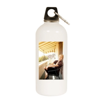 Helen Mirren White Water Bottle With Carabiner