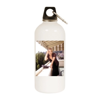 Helen Mirren White Water Bottle With Carabiner