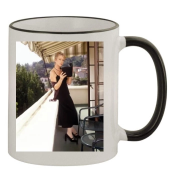 Helen Mirren 11oz Colored Rim & Handle Mug