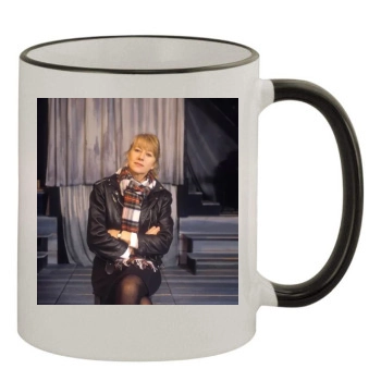 Helen Mirren 11oz Colored Rim & Handle Mug