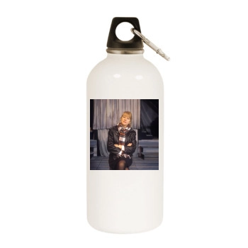 Helen Mirren White Water Bottle With Carabiner