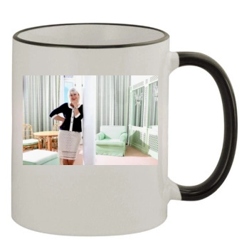 Helen Mirren 11oz Colored Rim & Handle Mug