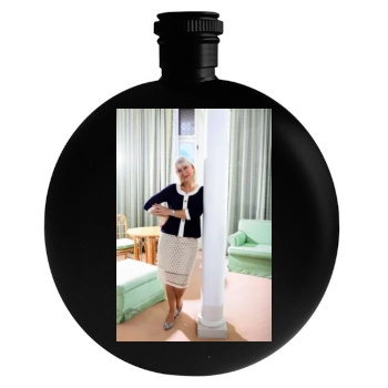 Helen Mirren Round Flask