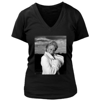 Helen Mirren Women's Deep V-Neck TShirt