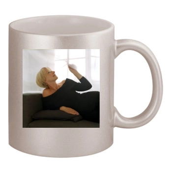 Helen Mirren 11oz Metallic Silver Mug