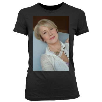 Helen Mirren Women's Junior Cut Crewneck T-Shirt