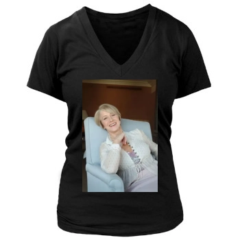 Helen Mirren Women's Deep V-Neck TShirt