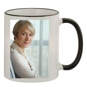 Helen Mirren 11oz Colored Rim & Handle Mug