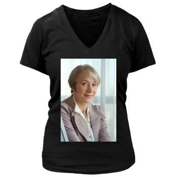 Helen Mirren Women's Deep V-Neck TShirt