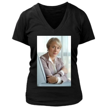 Helen Mirren Women's Deep V-Neck TShirt