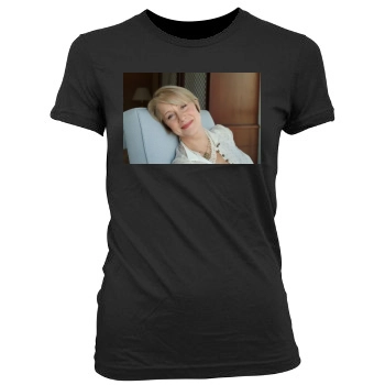 Helen Mirren Women's Junior Cut Crewneck T-Shirt