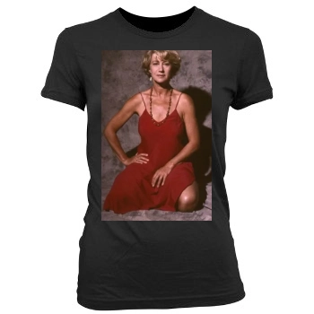 Helen Mirren Women's Junior Cut Crewneck T-Shirt