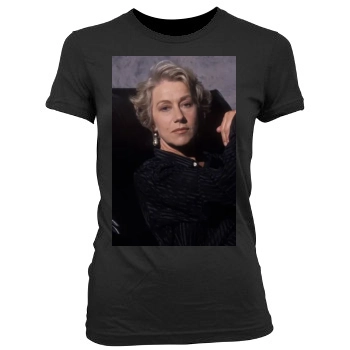 Helen Mirren Women's Junior Cut Crewneck T-Shirt