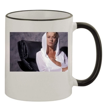 Helen Mirren 11oz Colored Rim & Handle Mug