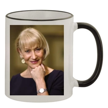 Helen Mirren 11oz Colored Rim & Handle Mug