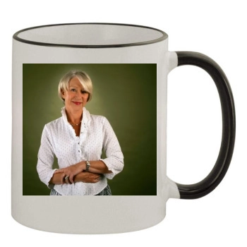 Helen Mirren 11oz Colored Rim & Handle Mug