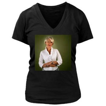 Helen Mirren Women's Deep V-Neck TShirt