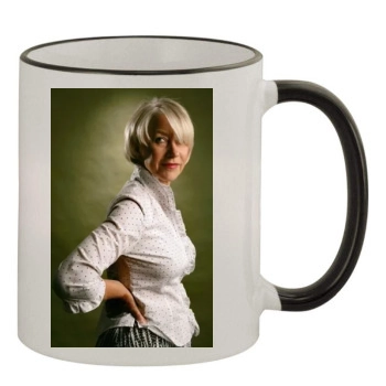 Helen Mirren 11oz Colored Rim & Handle Mug