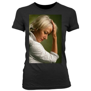 Helen Mirren Women's Junior Cut Crewneck T-Shirt