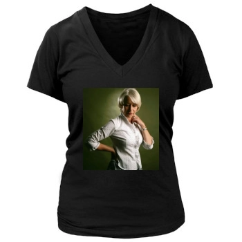 Helen Mirren Women's Deep V-Neck TShirt