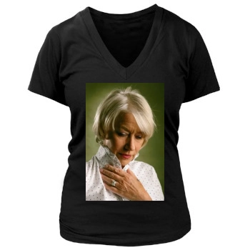 Helen Mirren Women's Deep V-Neck TShirt