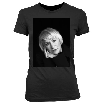 Helen Mirren Women's Junior Cut Crewneck T-Shirt