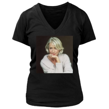 Helen Mirren Women's Deep V-Neck TShirt