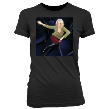 Helen Mirren Women's Junior Cut Crewneck T-Shirt