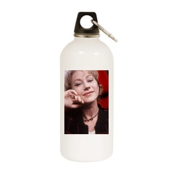 Helen Mirren White Water Bottle With Carabiner