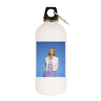 Helen Mirren White Water Bottle With Carabiner