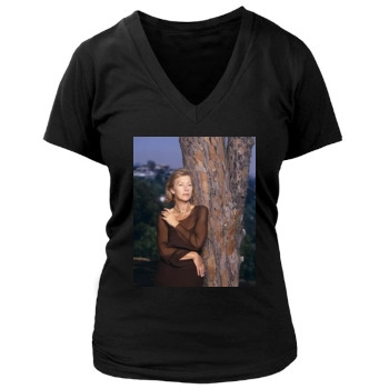 Helen Mirren Women's Deep V-Neck TShirt