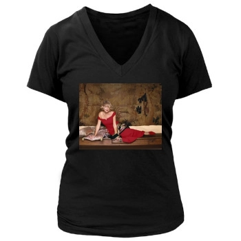 Helen Mirren Women's Deep V-Neck TShirt