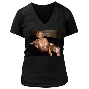 Helen Mirren Women's Deep V-Neck TShirt