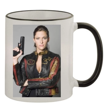 Jill Wagner 11oz Colored Rim & Handle Mug