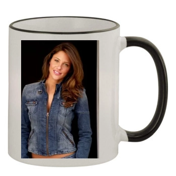 Jill Wagner 11oz Colored Rim & Handle Mug