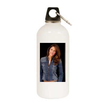 Jill Wagner White Water Bottle With Carabiner