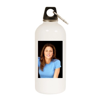 Jill Wagner White Water Bottle With Carabiner