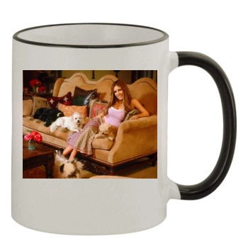 Jillian Barberie 11oz Colored Rim & Handle Mug