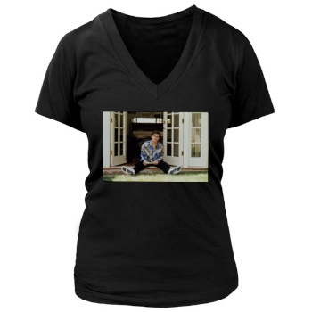 Jim Carrey Women's Deep V-Neck TShirt