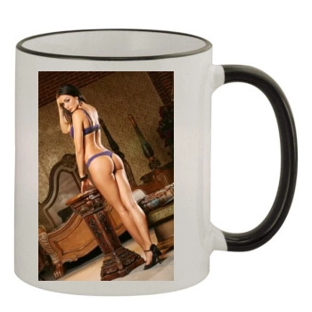 Jo Garcia 11oz Colored Rim & Handle Mug