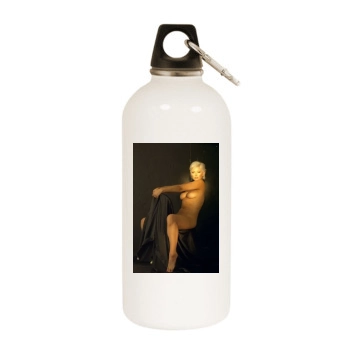 Jo Guest White Water Bottle With Carabiner