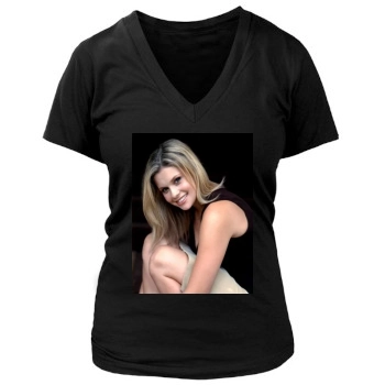 JoAnna Garcia Women's Deep V-Neck TShirt