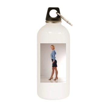 Josie Davis White Water Bottle With Carabiner