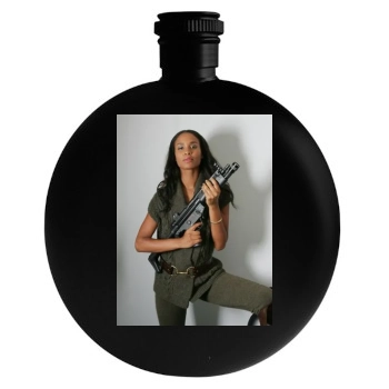 Joy Bryant Round Flask