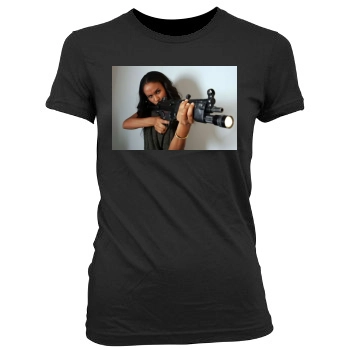 Joy Bryant Women's Junior Cut Crewneck T-Shirt