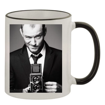 Jude Law 11oz Colored Rim & Handle Mug